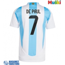 Argentina Rodrigo De Paul #7 Domaci Dres Copa America 2024 Kratak Rukav